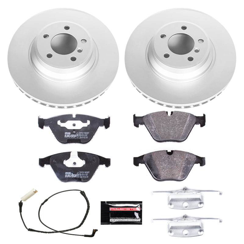 Power Stop 02-05 BMW 745i Front Euro-Stop Brake Kit