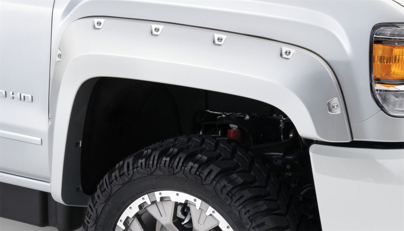 Bushwacker 15-18 GMC Sierra 2500 HD Pocket Style Flares 4pc 78.8/97.6in Bed - Black