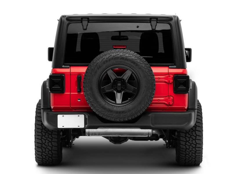 Raxiom 18-22 Jeep Wrangler JL Axial Series Plateau LED Tail Lights- Black Housing (Smoked Lens)