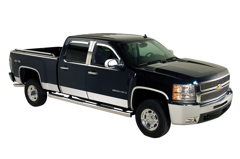 Putco 14-18 Chevy Silv LD - Standard Cab - 8ft Long Box - 10pcs Stainless Steel Rocker Panels