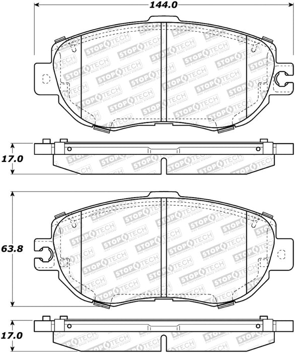 StopTech Street Brake Pads - Front