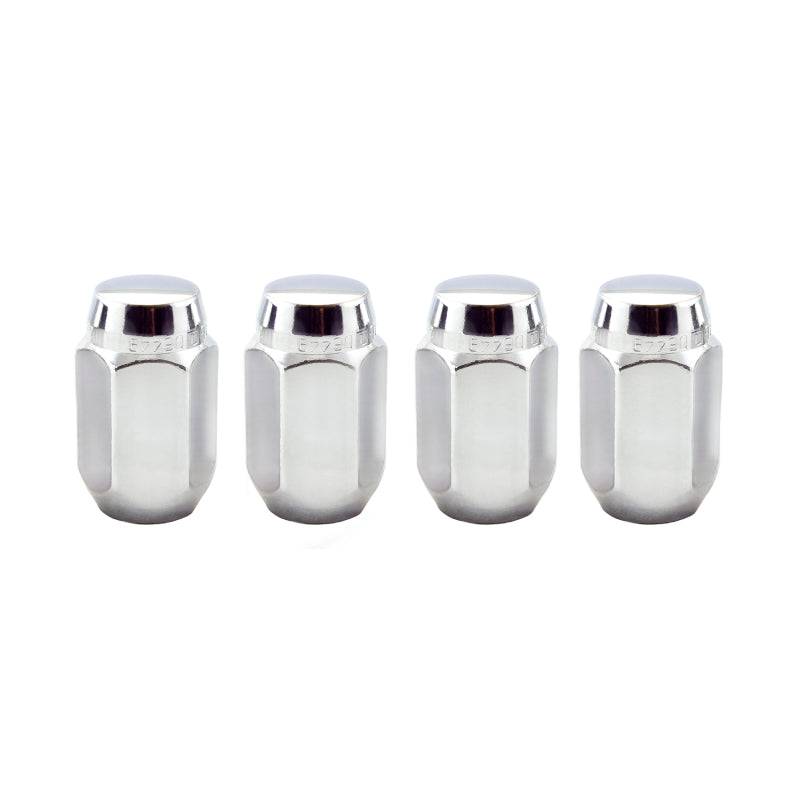 McGard Hex Lug Nut (Cone Seat) M12X1.5 / 13/16 Hex / 1.5in. Length (4-Pack) - Chrome