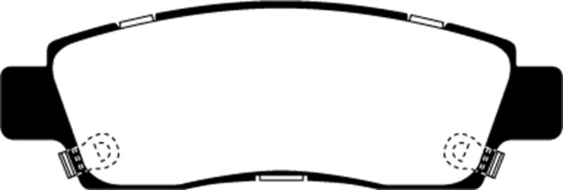 EBC 07+ Buick Enclave 3.6 Yellowstuff Rear Brake Pads