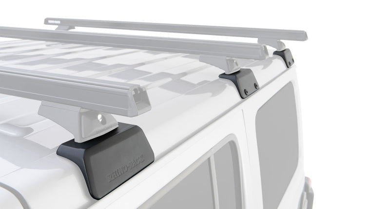 Rhino-Rack 15-19 RAM ProMaster City 2 Door Van Vortex RLT600 Ditch Mount 3 Bar Roof Rack - Black