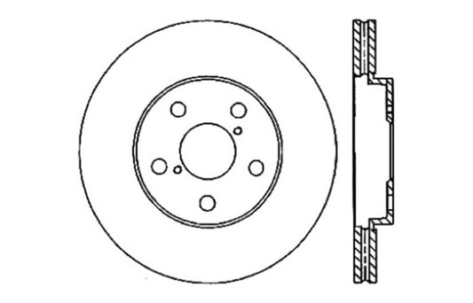 StopTech Drilled Sport Brake Rotor