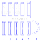 King Engine Bearings Ford 281CI 4.6L V8 (Size +0.5) Main Bearing Set