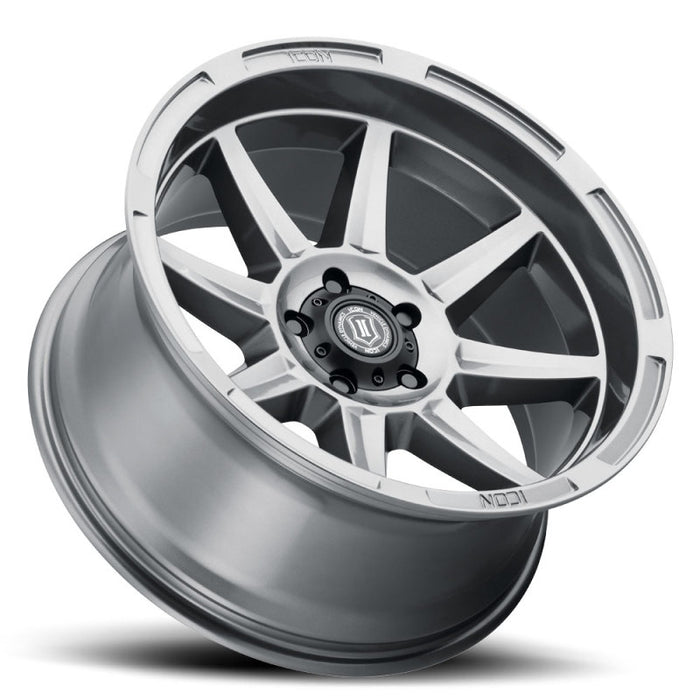 ICON Bandit 20x10 6x135 -24mm 4.5in BS 87.10mm Bore Gun Metal Wheel