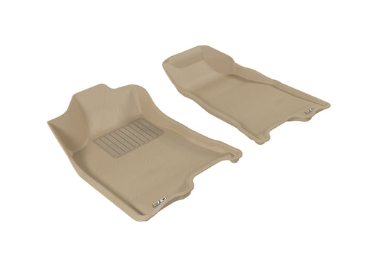 3D MAXpider 2004-2012 Chevrolet/GMC Colorado/Canyon Crew Cab Kagu 1st Row Floormat - Tan