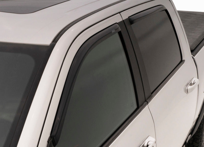 AVS 01-05 Chevy S10 Crew Cab Ventvisor In-Channel Front & Rear Window Deflectors 4pc - Smoke