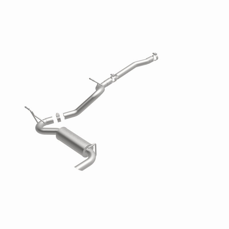 MagnaFlow 12-14 Jeep Wrangler 3.6L Single Straight Rear P/S Exit Stainless C/b Perf Exhaust-Comp