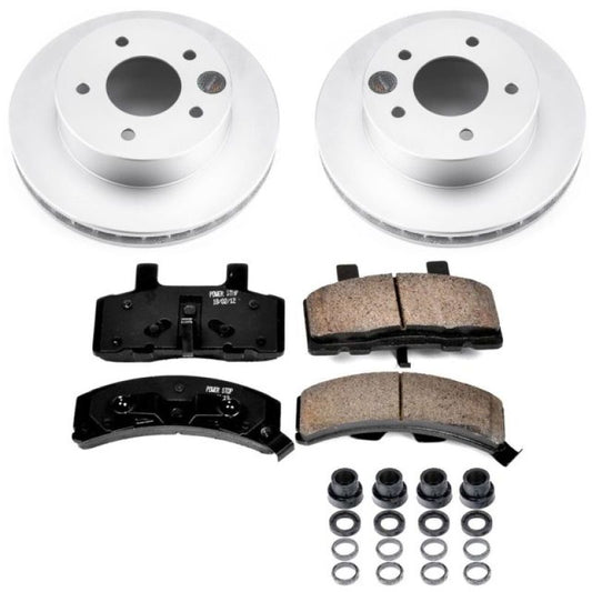 Power Stop 90-02 Chevrolet Astro Front Z17 Evolution Geomet Coated Brake Kit