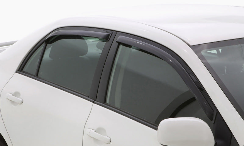 AVS 08-12 Chevy Malibu Ventvisor In-Channel Front & Rear Window Deflectors 4pc - Smoke