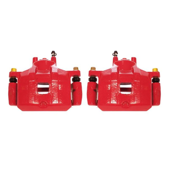 Power Stop 08-17 Mitsubishi Lancer Front Red Calipers w/Brackets - Pair