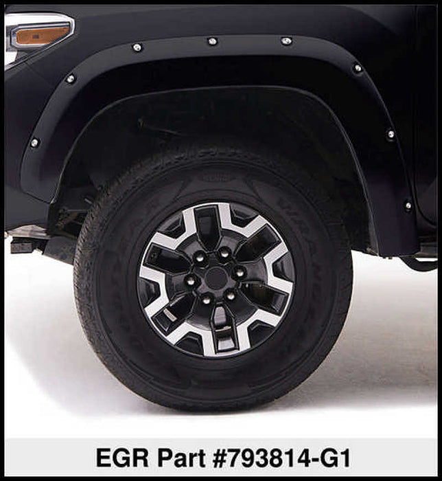 EGR 11-15 Ford Super Duty Bolt-On Look Color Match Fender Flares - Set - Carbon Black