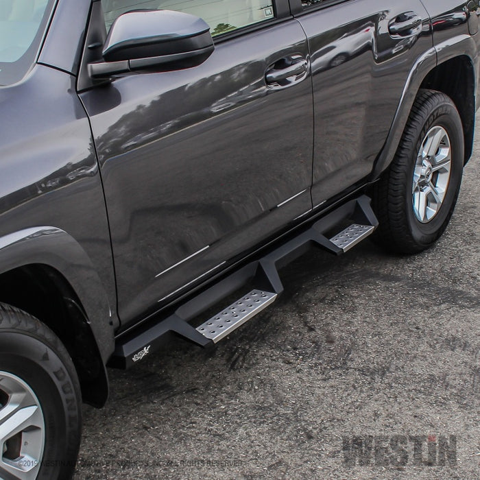 Westin 10-17 Toyota 4Runner Trail Edition (Excl. Ltd) HDX Stainless Drop Nerf Step Bars - Tex. Blk