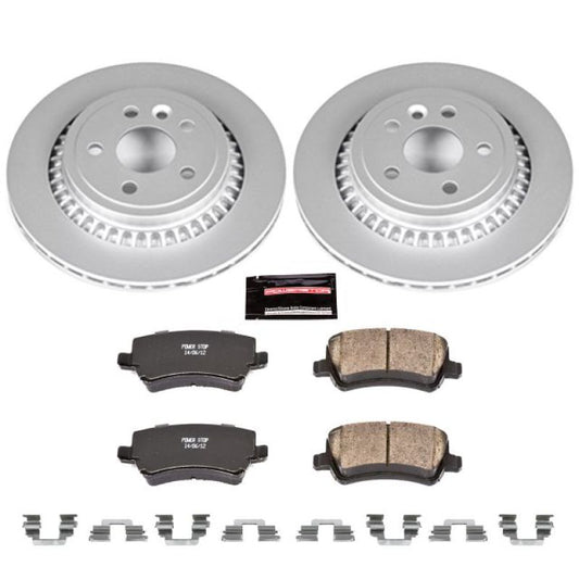 Power Stop 10-17 Volvo XC60 Rear Z23 Evolution Sport Coated Brake Kit