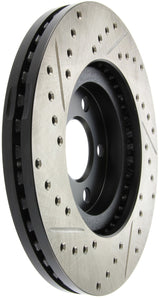 StopTech 03-09 Chrysler PT Cruiser Tur / 03-05 Dodge Neon SRT-4 Front Left Slotted & Drilled Rotor