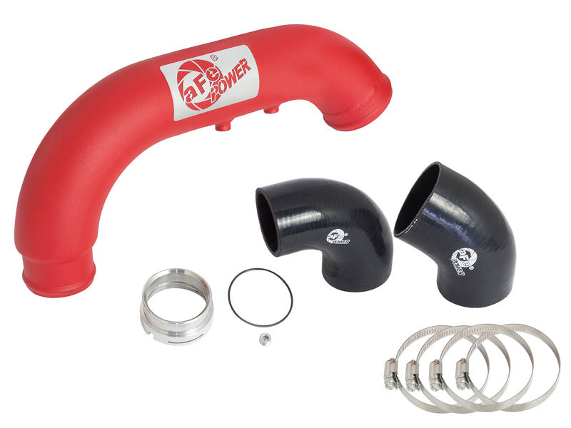 aFe BladeRunner 3in Red IC Tube Cold Side w/ Coupling & Clamp Kit 2016 GM Colorado/Canyon 2.8L