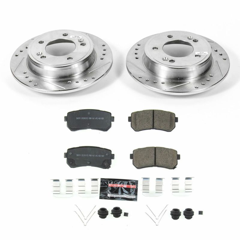 Power Stop 18-19 Hyundai Kona Rear Z23 Evolution Sport Brake Kit