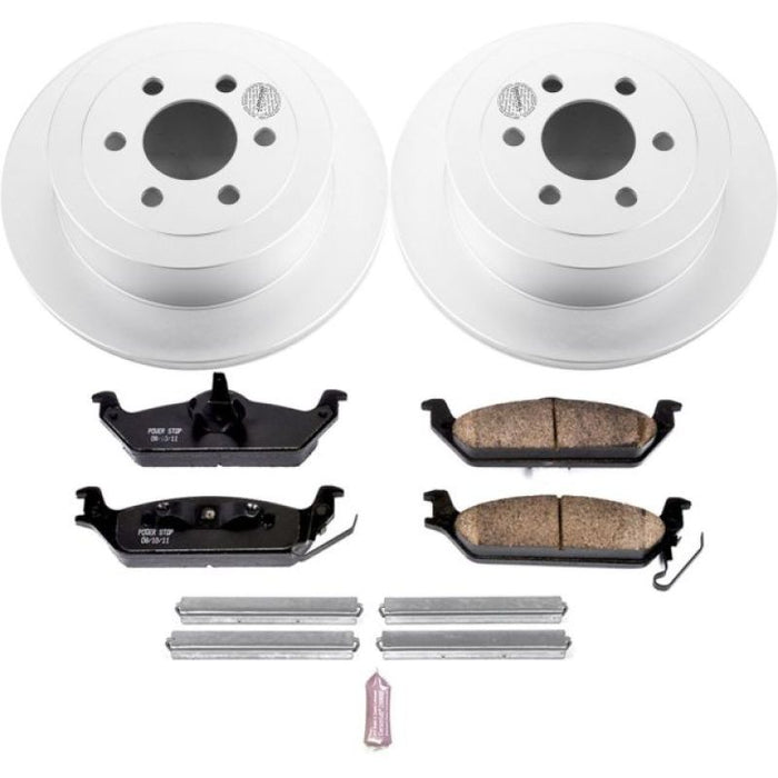 Power Stop 03-04 Dodge Dakota Rear Z17 Evolution Geomet Coated Brake Kit