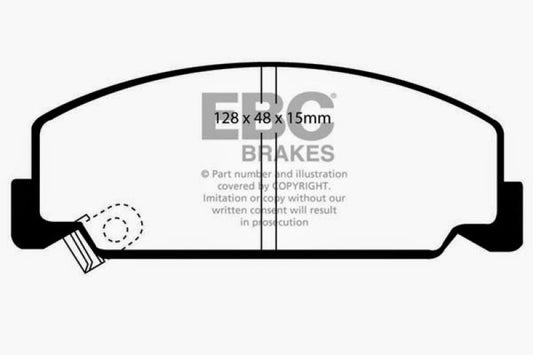 EBC 93-95 Honda Civic Coupe 1.5 DX Redstuff Front Brake Pads