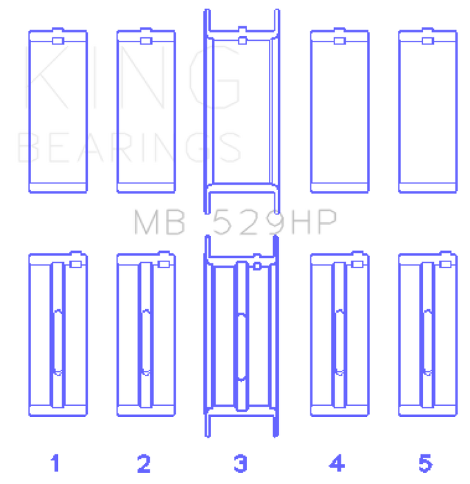 King Performance Ford 302 Main Race Bearing Set