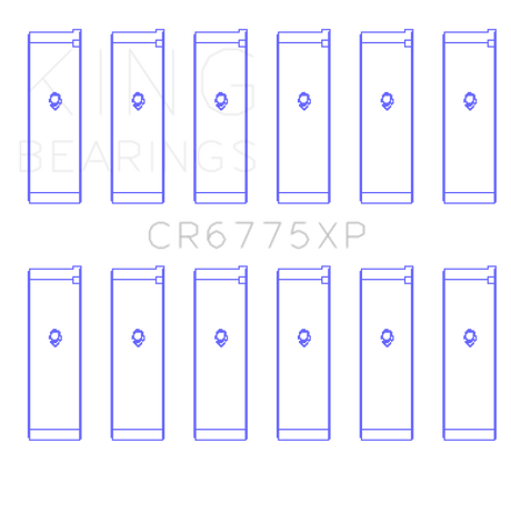 King Engine Bearings Nissan VQ35DE Performance Rod Bearing Set - Size STDX