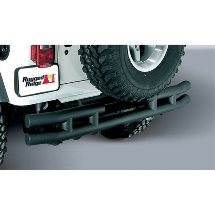 Rugged Ridge 3in Double Tube Rear Bumper 87-06 Jeep Wrangler