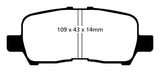 EBC 05-09 Buick Allure (Canada) 3.6 Yellowstuff Rear Brake Pads