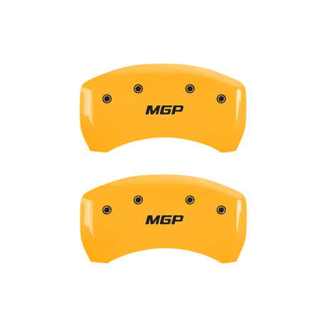MGP 4 Caliper Covers Engraved Front & Rear MGP Red finish silver ch