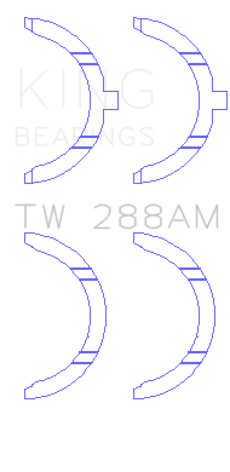 King Engine Bearings Toyota 2UZ Thrust Washer Set