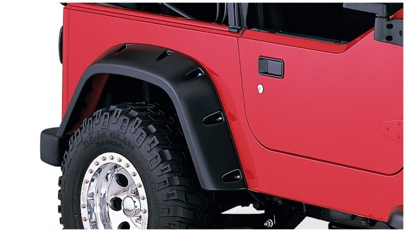 Bushwacker 97-06 Jeep TJ Pocket Style Flares 2pc - Black