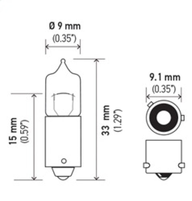 Hella Bulb H21W 12V 21W Bay9S T275