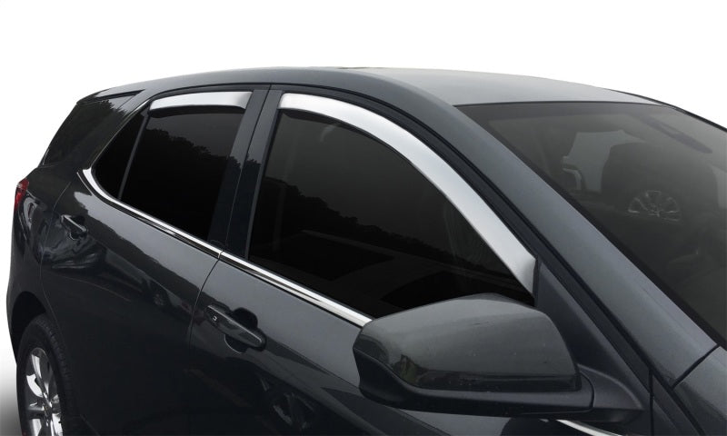 AVS 09-14 Ford Explorer Ventvisor Outside Mount Window Deflectors 4pc - Chrome