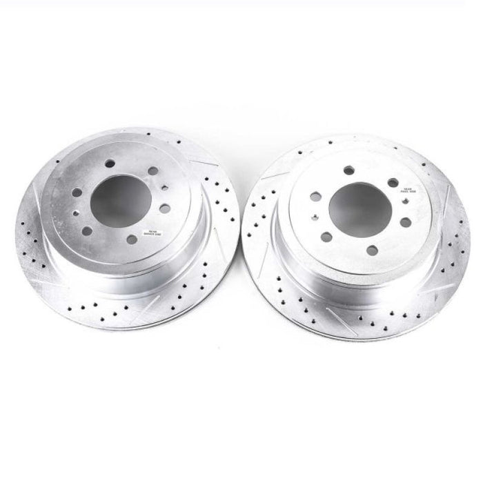 Power Stop 04-11 Ford F-150 Rear Evolution Drilled & Slotted Rotors - Pair