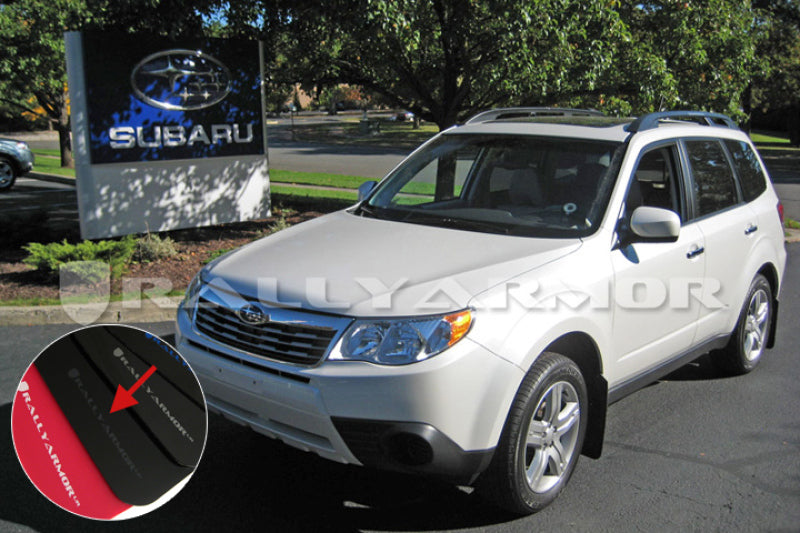 Rally Armor 09-13 Subaru Forester Black UR Mud Flap w/ Grey Logo