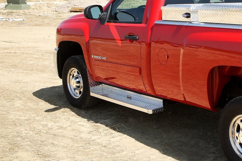 Deezee 99-13 Chevrolet Silverado Running Board Cab Section RegCab Brite-Tread Aluminum