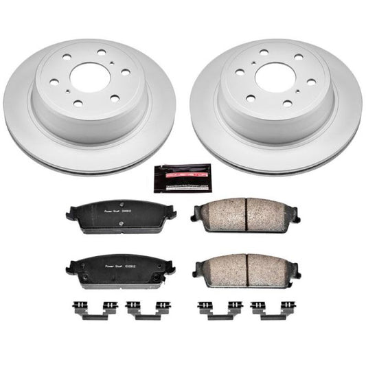 Power Stop 07-14 Cadillac Escalade Rear Z17 Evolution Geomet Coated Brake Kit