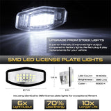 xTune 01-15 Honda Civic LED License Plate Bulb Assembly White 5500K LAC-LP-HA03 - Pair