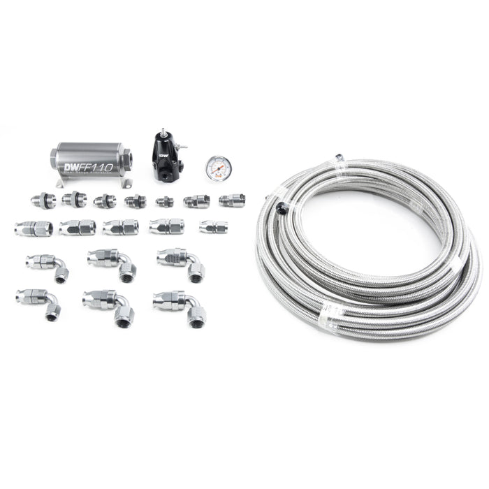 DeatschWerks 05-19 Yukon/Tahoe/Suburban DW400 Pump Module Return Plumbing Kit SS PTFE