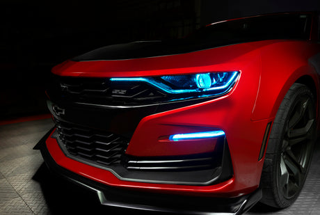Oracle 19-21 Chevy Camaro SS/RS RGBW+A Headlight DRL Upgrade Kit - ColorSHIFT 2