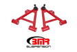 BMR 79-93 Fox Mustang Lower Non-Adj. A-Arms (Coilover Only) w/ Tall Ball Joint (Poly) - Red BMR Suspension