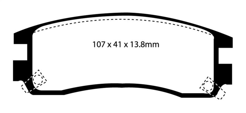 EBC 94-95 Buick Regal 3.1 Yellowstuff Rear Brake Pads