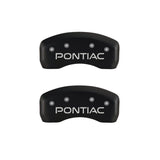 MGP 4 Caliper Covers Engraved Front & Rear Pontiac Red finish silver ch