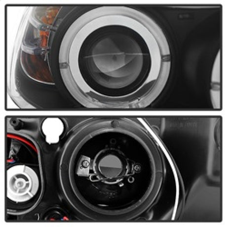Spyder BMW E90 3-Series 06-08 Projector LED Halo Amber Reflector Rplc Bulb Blk PRO-YD-BMWE9005-AM-BK