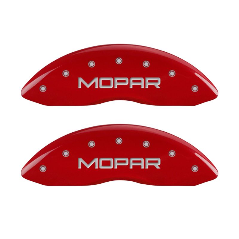 MGP 4 Caliper Covers Engraved Front & Rear MOPAR Yellow finish black ch