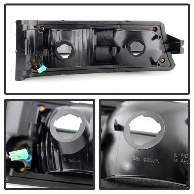 xTune Chevy Silverado 03-06 / Avalanche 02-06 LED Bumper Lights Chrome CBL-JH-CS03-LED-C