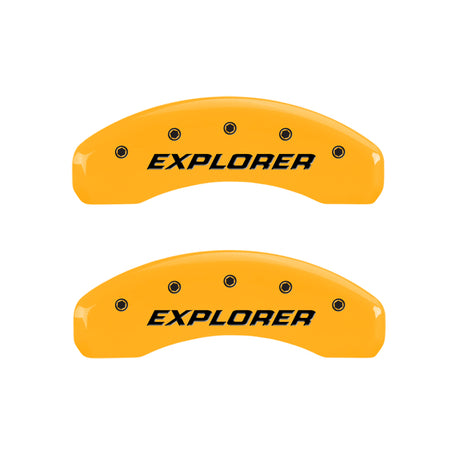 MGP 4 Caliper Covers Engraved Front & Rear Explorer/2011 Yellow Finish Black Char 2006 Ford Explorer