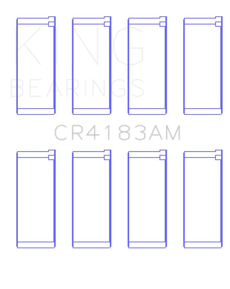 King Engine Bearings Chrysler/Mitsubishi 122ci 2.0L (Size 0.25) Rod Bearing Set
