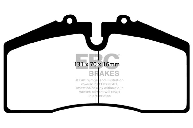 EBC 05+ Ford Saleen Mustang Brembo front calipers Redstuff Front Brake Pads